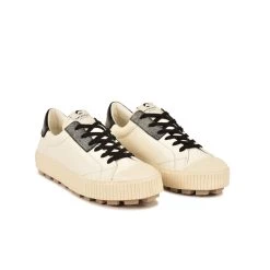 Pataugas ARAN/MIX F4H OFFWHITE/NOIR -Chaussures Homme Femme Soldes Magasin 628206 979 BASKET FEMME ARAN MIX F4H OFFWHITE NOIR 4