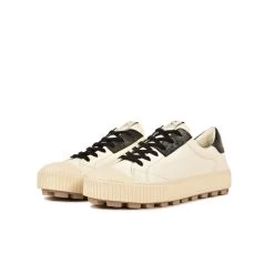 Pataugas ARAN/MIX F4H OFFWHITE/NOIR -Chaussures Homme Femme Soldes Magasin 628206 979 BASKET FEMME ARAN MIX F4H OFFWHITE NOIR 5