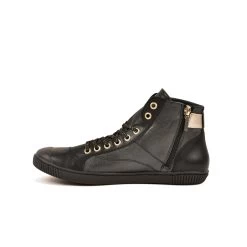 Pataugas BANJOU LATSA/MIX F4H NOIR/DORÉ 12 Pataugas BANJOU LATSA/MIX F4H NOIR/DORÉ -Chaussures Homme Femme Soldes Magasin 628259 946 BASKET HAUTE FEMME LATSA MIX F4H NOIR DORE 3