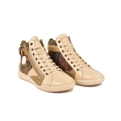 Pataugas PALME/CRI F4H BEIGE 9 Pataugas PALME/CRI F4H BEIGE -Chaussures Homme Femme Soldes Magasin 628269 150 BASKET HAUTE FEMME PALME CRI F4H BEIGE 4