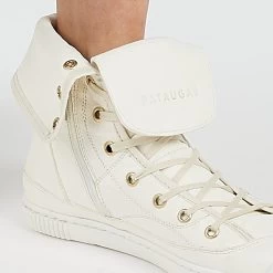 Pataugas AYZA F4G BLANC -Chaussures Homme Femme Soldes Magasin AYZAF4GOFFWHITE2