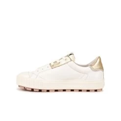 Pataugas ARAN/M F2H BLANC/DORÉ -Chaussures Homme Femme Soldes Magasin BASKET FEMME ARAN M F2H BLANC DORE 3