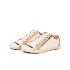 Pataugas BAHIA/SME F2H BLANC/BEIGE 10 Pataugas BAHIA/SME F2H BLANC/BEIGE -Chaussures Homme Femme Soldes Magasin BASKET FEMME BAHIA SME F2H BLANC BEIGE 628048 912 5