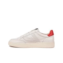 Pataugas BASALTE/N H2H BLANC/ROUGE -Chaussures Homme Femme Soldes Magasin BASKET HOMME BASALT N F2H BLANC ROUGE 3
