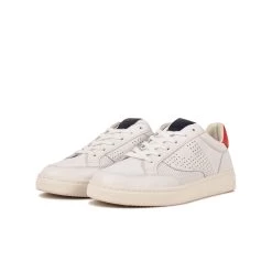 Pataugas BASALTE/N H2H BLANC/ROUGE -Chaussures Homme Femme Soldes Magasin BASKET HOMME BASALT N F2H BLANC ROUGE 5