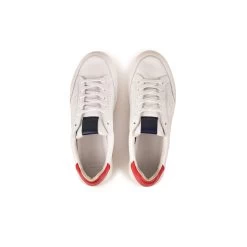 Pataugas BASALTE/N H2H BLANC/ROUGE -Chaussures Homme Femme Soldes Magasin BASKET HOMME BASALT N F2H BLANC ROUGE 6