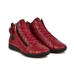 Pataugas PALME F4G ROUGE 8 Pataugas PALME F4G ROUGE -Chaussures Homme Femme Soldes Magasin BASKETHAUTEFEMMEPALMEF4GSANGRIA4
