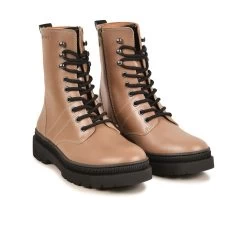 Pataugas WANDA/GL F4I TAUPE -Chaussures Homme Femme Soldes Magasin BOOTS FEMME WANDA GL TAUPE 628530 154 4
