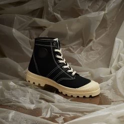 Pataugas AUTHENTIQUE/T F4G NOIR/MARFIL -Chaussures Homme Femme Soldes Magasin F Authentique T Noir Marfil