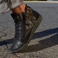 Pataugas PALME/VI F4H NOIR -Chaussures Homme Femme Soldes Magasin F Palme WT F4H Noir