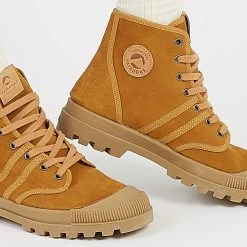 Pataugas AUTHENTIQUE/S F4G OCRE -Chaussures Homme Femme Soldes Magasin OGSF4GOCRE2